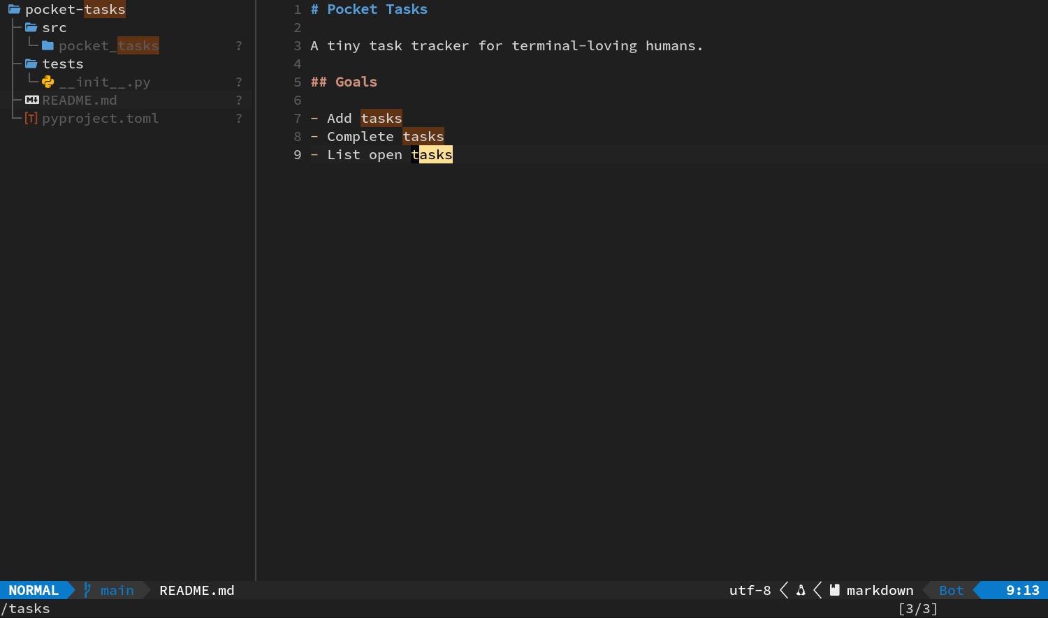 用 n 移到第三处 tasks