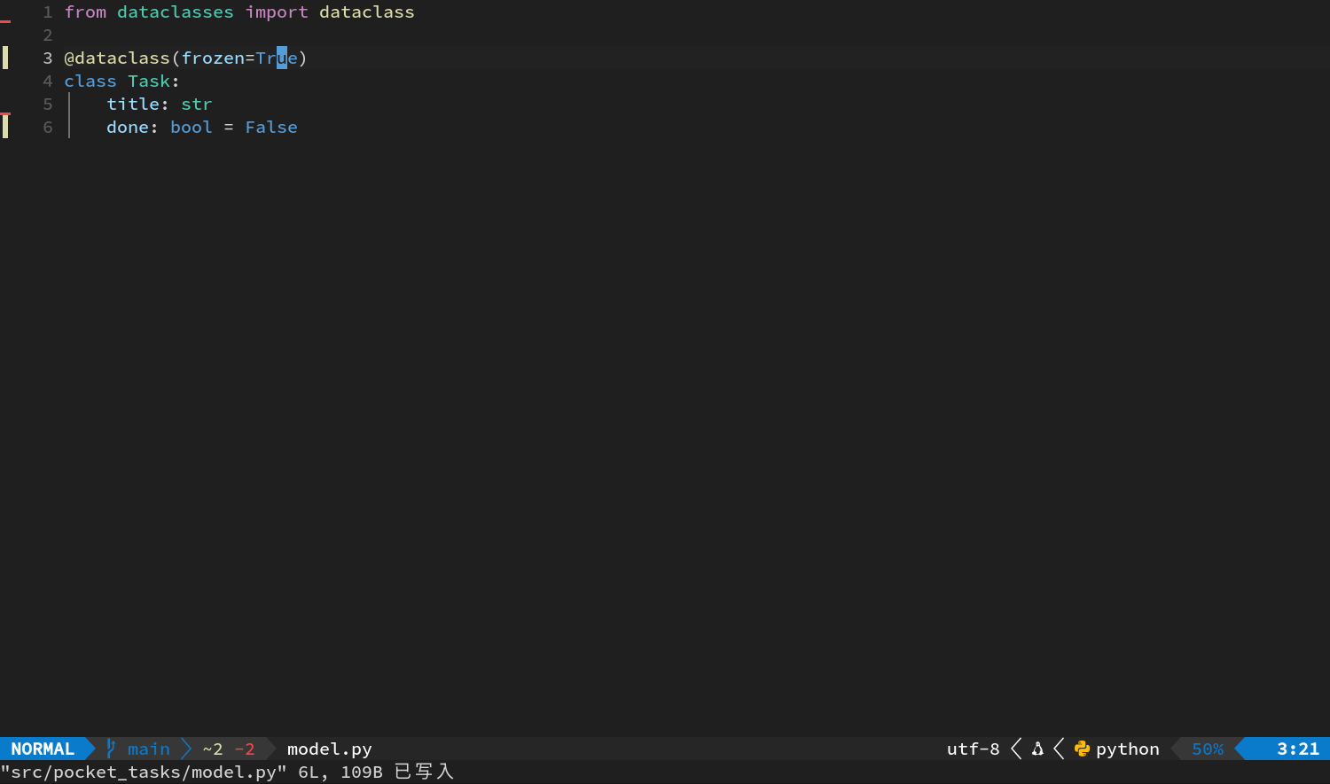 model.py 保存完成